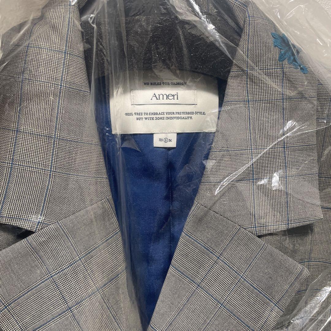 ぴっちゃん　Ameri CHECK FLOWER PAPA JACKET