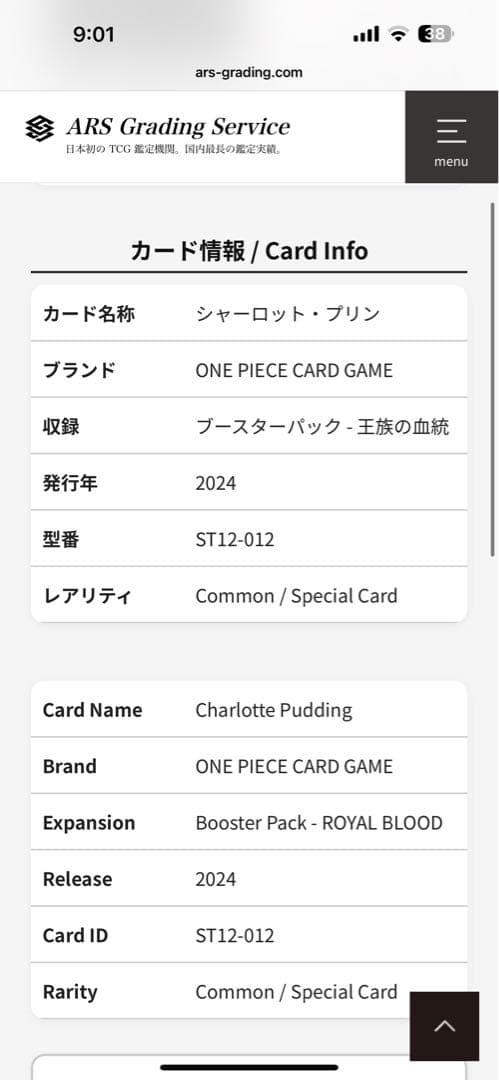 grade 10+ シャーロット・プリン C
