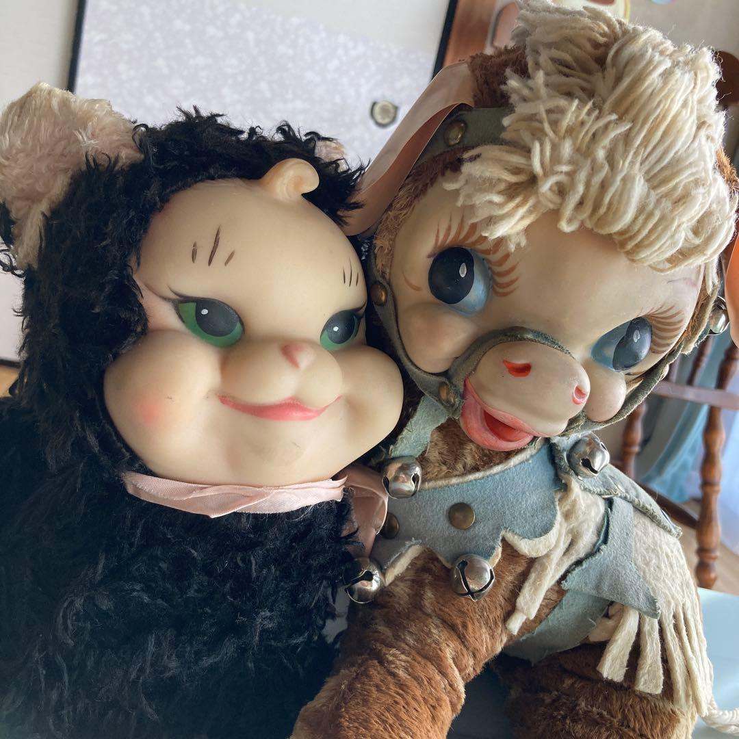 ラシュトン　ラバーフェイスドール　キティ　ネリーメリーちゃん　　ビンテージ