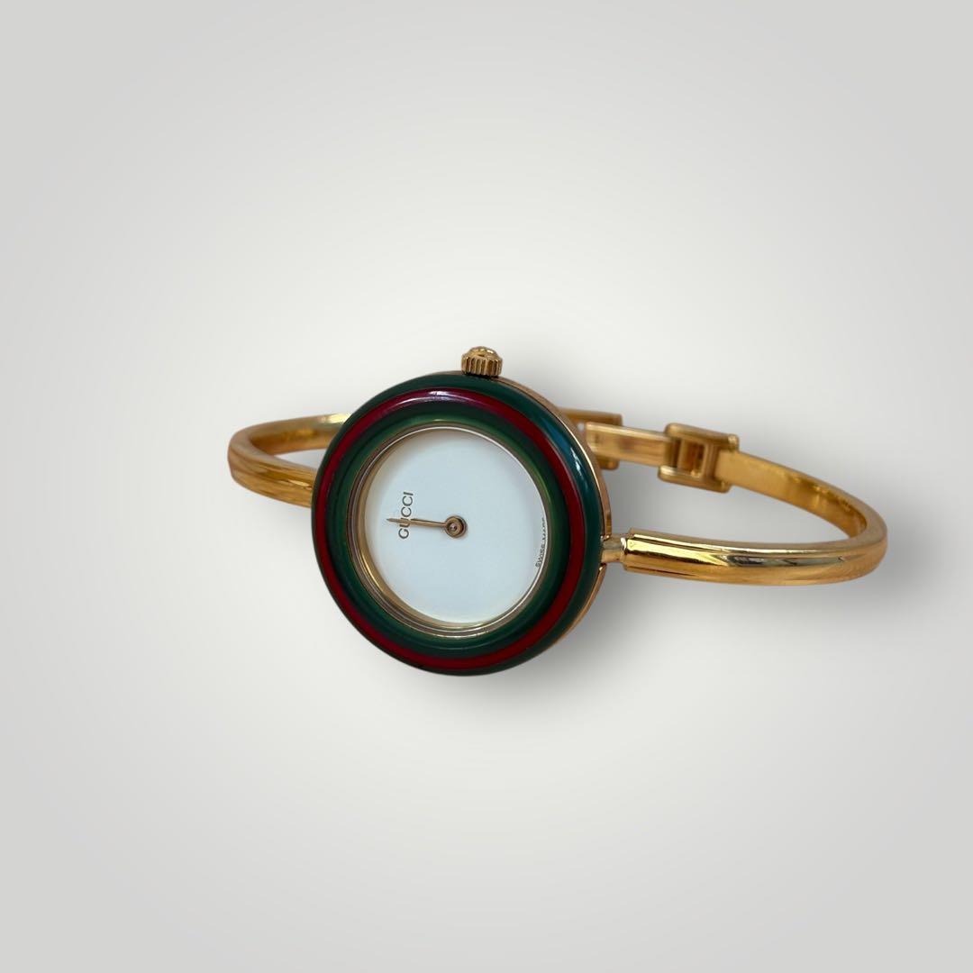 美品・動作品　GUCCI グッチ チェンジベゼルウォッチ　チェリーライン　腕時計