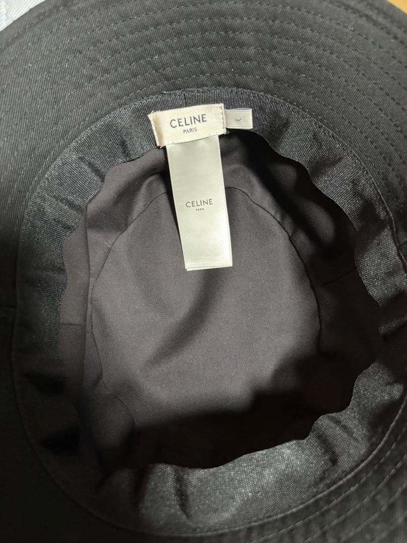 CELINE バケットハット L バケハ 帽子 ロゴ セリーヌ