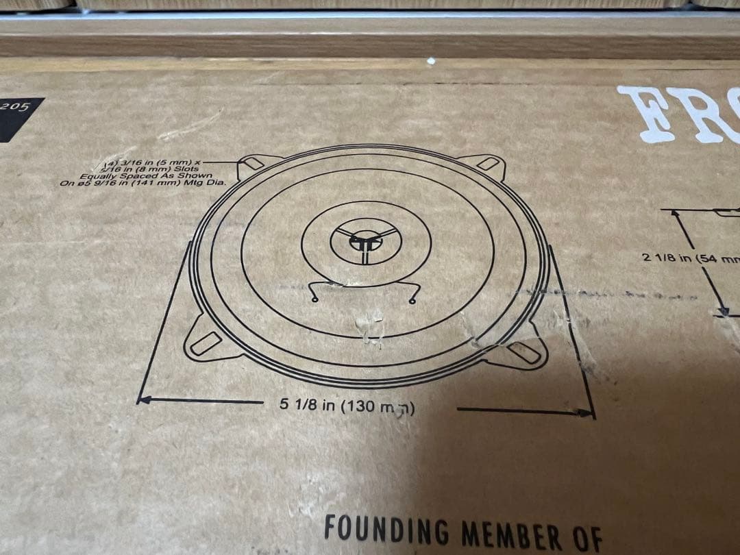 Rockford Fosgate punch スピーカー FRC1205 ペア