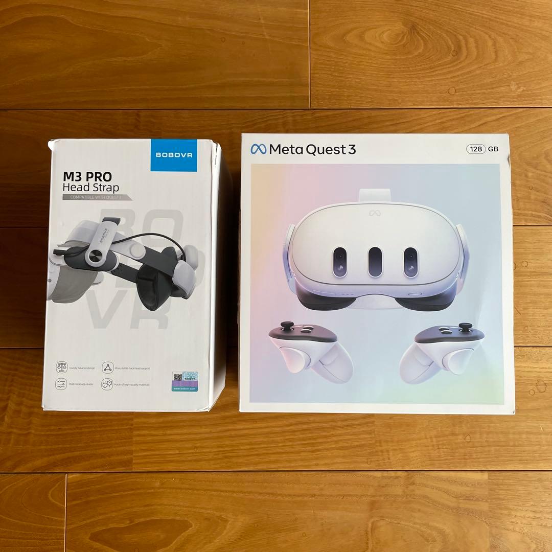 Quest 3 128GB + バッテリー付きヘッドストラップ