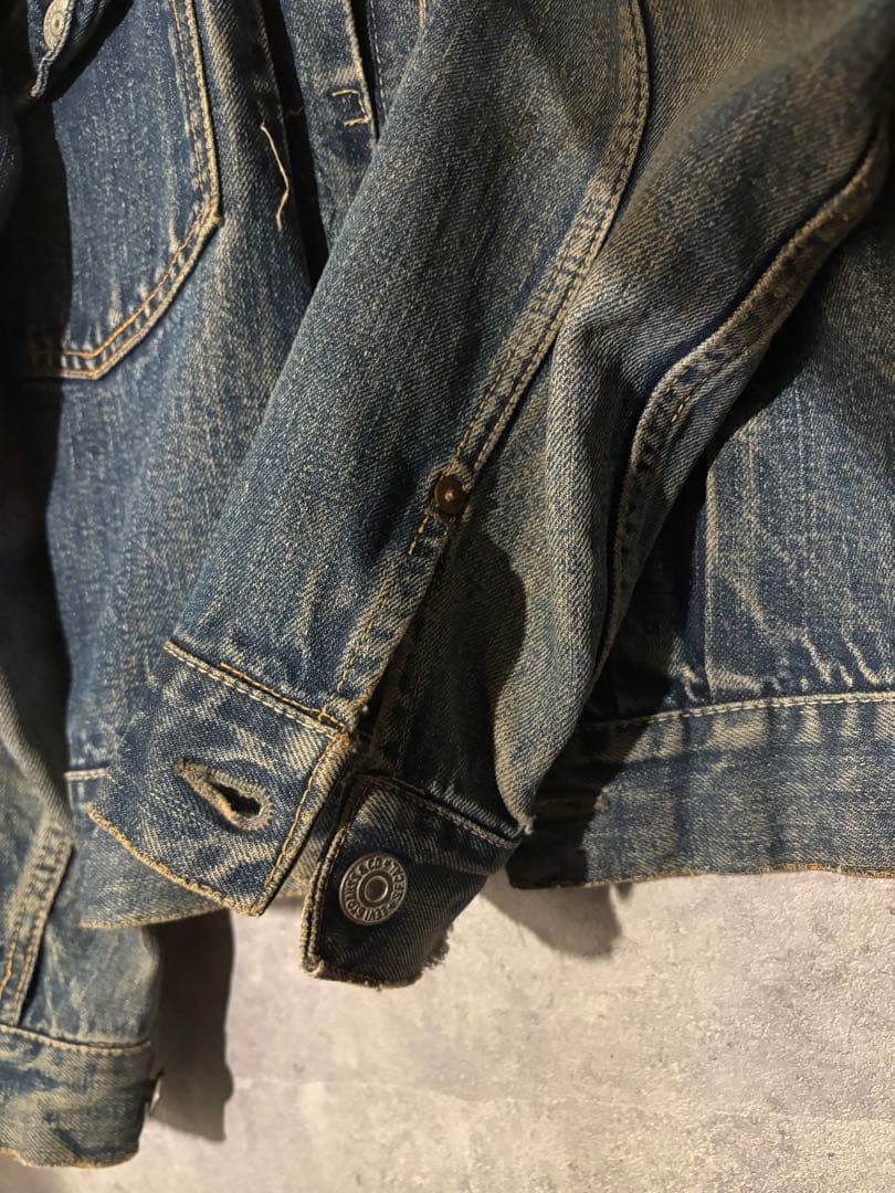Levi's ヴィンテージセカンド507xx 革パッチ期　濃紺リペア無デニム古着