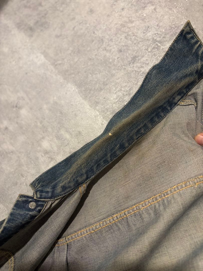 Levi's ヴィンテージセカンド507xx 革パッチ期　濃紺リペア無デニム古着