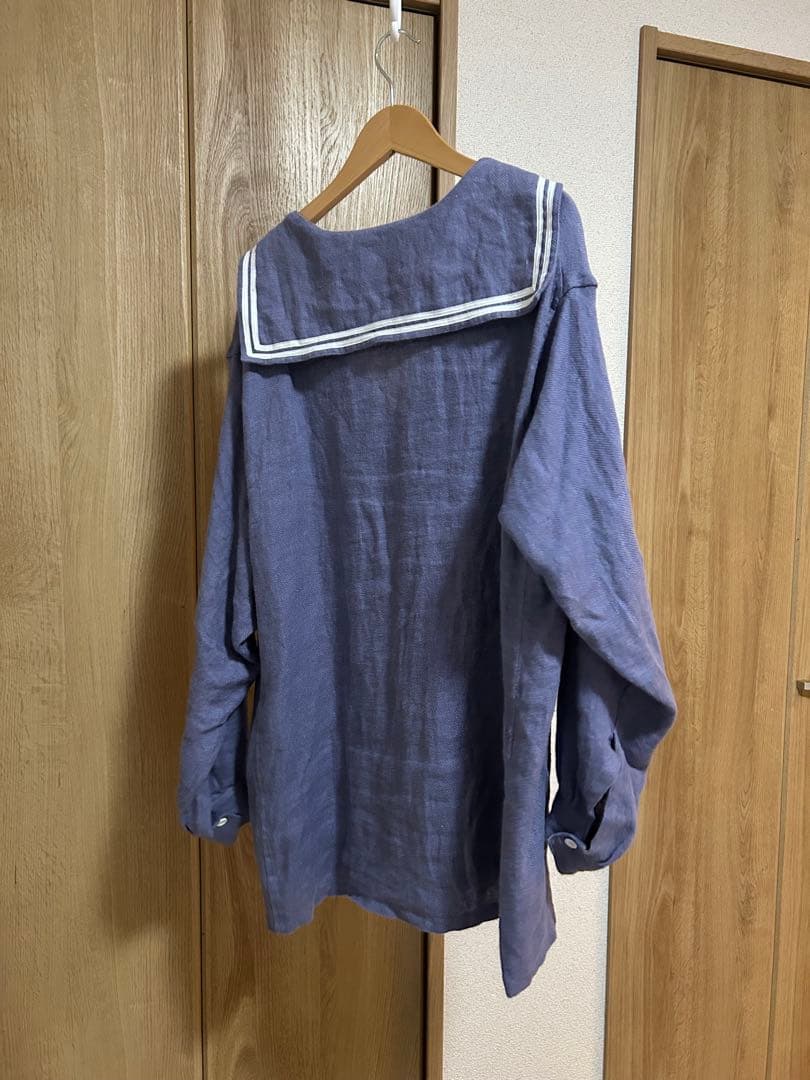 Curensology リネンセーラーカラーブラウス