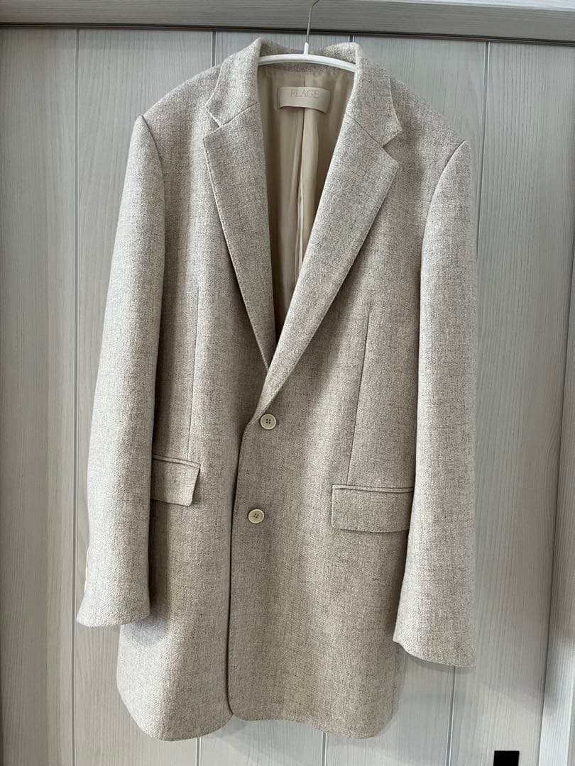 PLAGE Big Tailoredジャケット　ベージュ 38