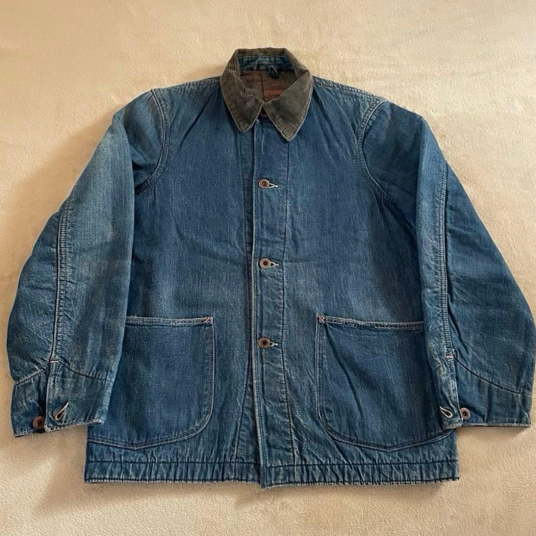 40s カバーオール デニム 大戦 ヴィンテージ USA VINTAGE