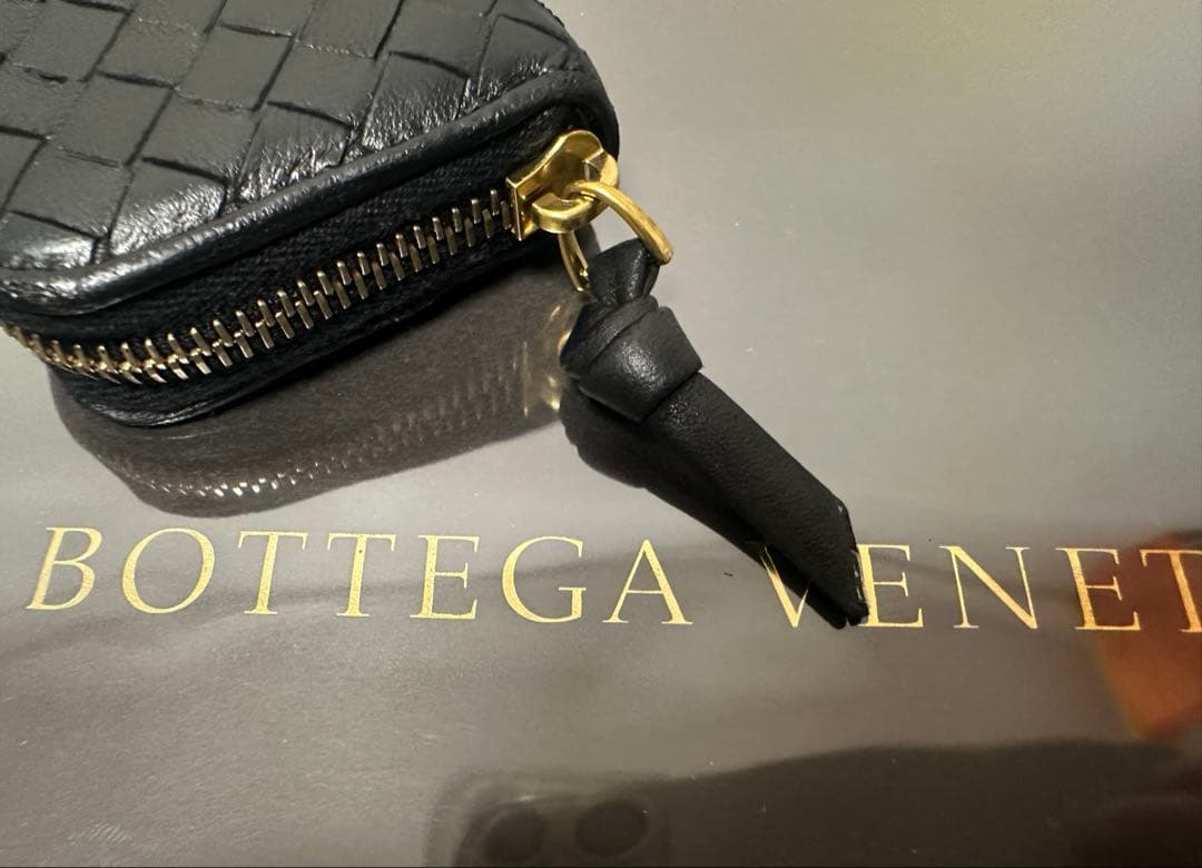 ★【極美品】ボッテガヴェネタ ケース ラム／ネロブラック／ゴールド✨✨✨1️⃣