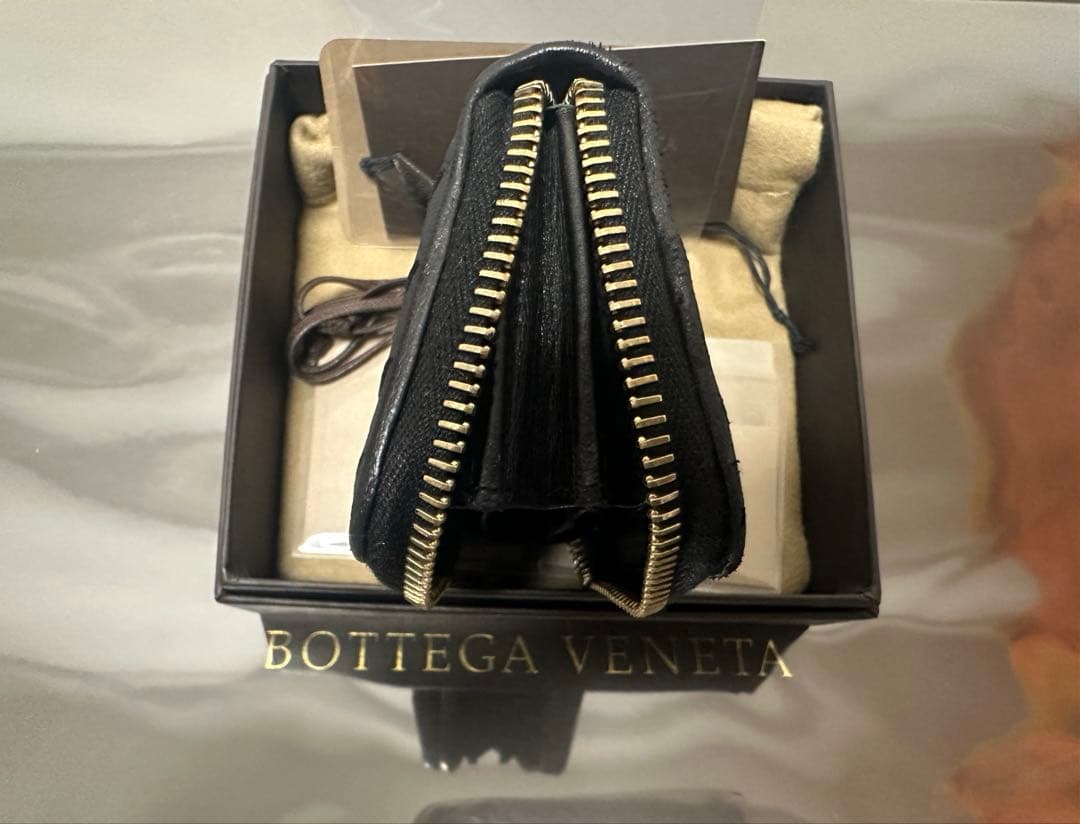 ★【極美品】ボッテガヴェネタ ケース ラム／ネロブラック／ゴールド✨✨✨1️⃣