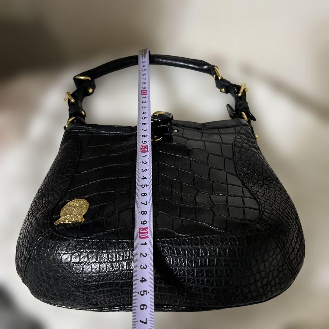 ADMJ マットクロコダイル革　バッグ