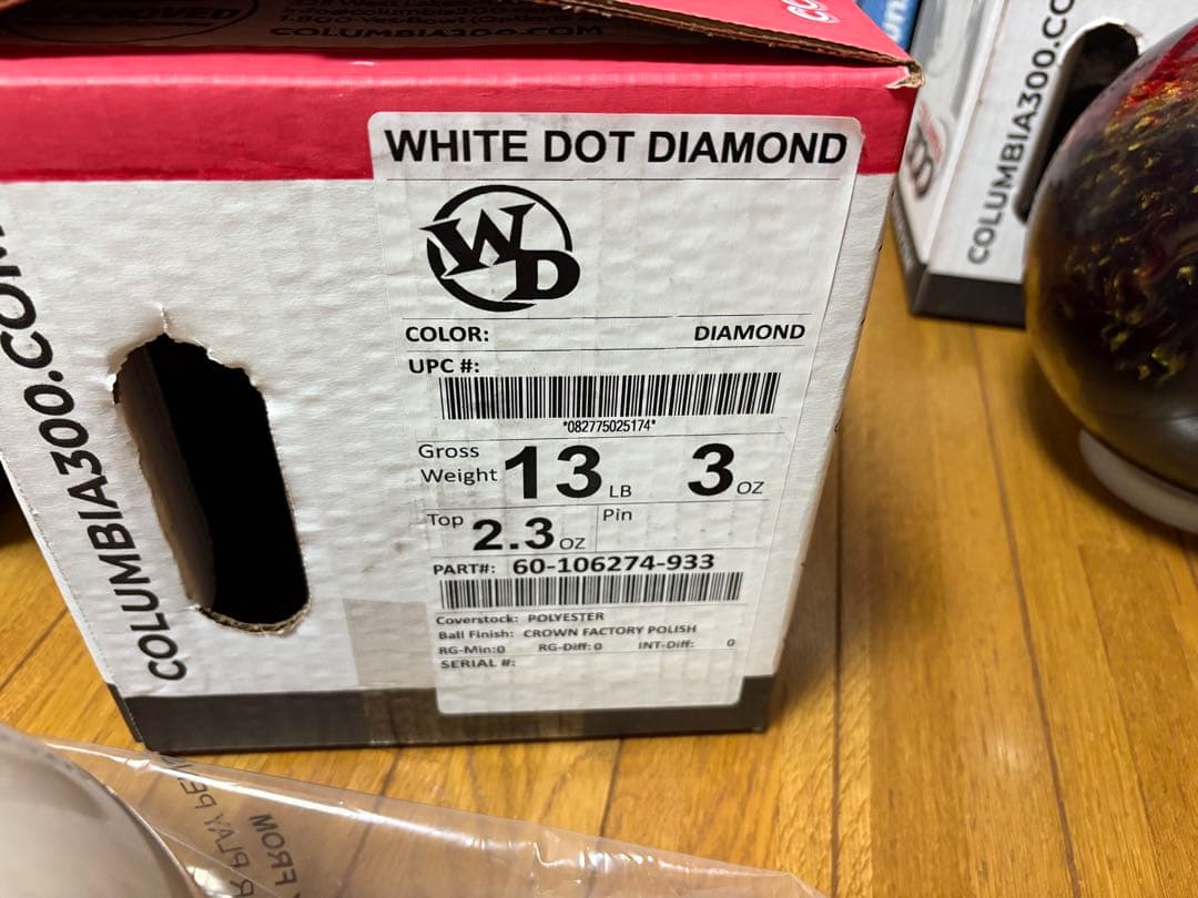 ホワイトドット 白 13ポンド 未使用 ダイヤモンド