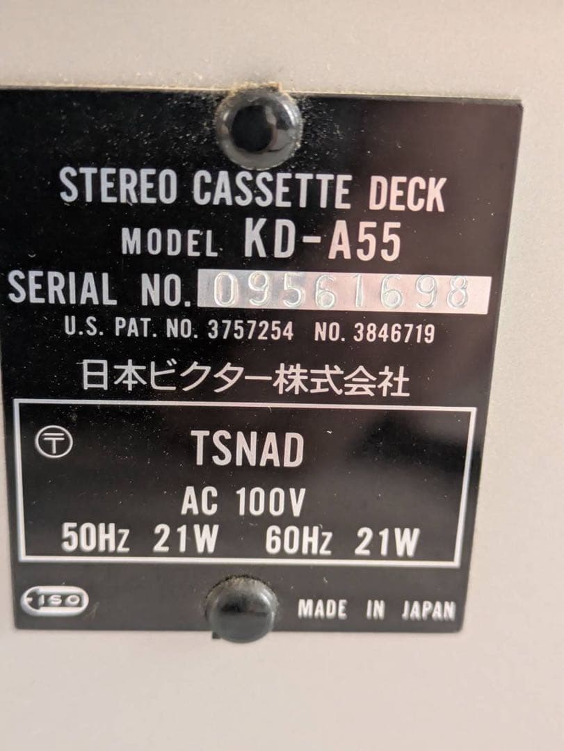 ✨格安✨美品VICTOR ビクター カセットデッキ KD-A55全機能動作