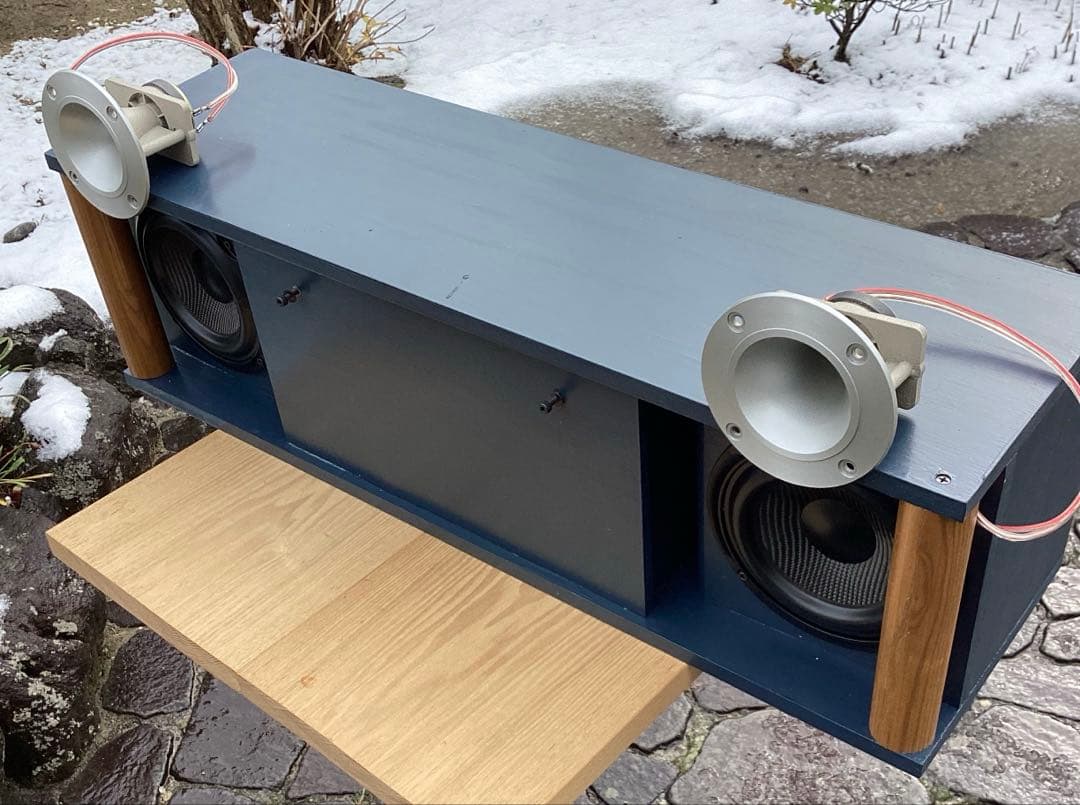 13㎝マーキュリーウーハのワンボックススピーカー　Ver2はホーンツィータ構成
