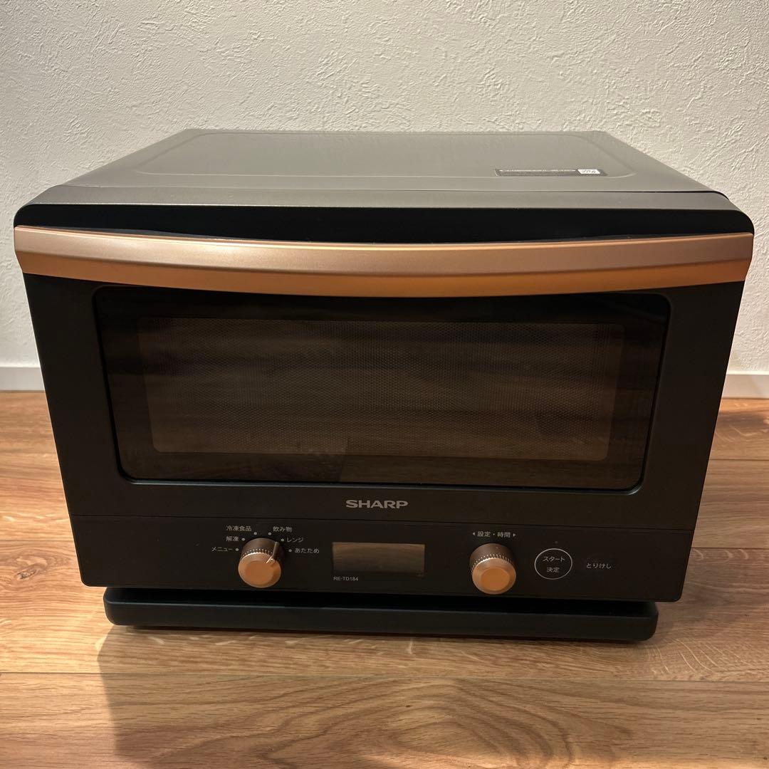 SHARP 単機能電子レンジ RE-TD184-B 2024年製 ブラック