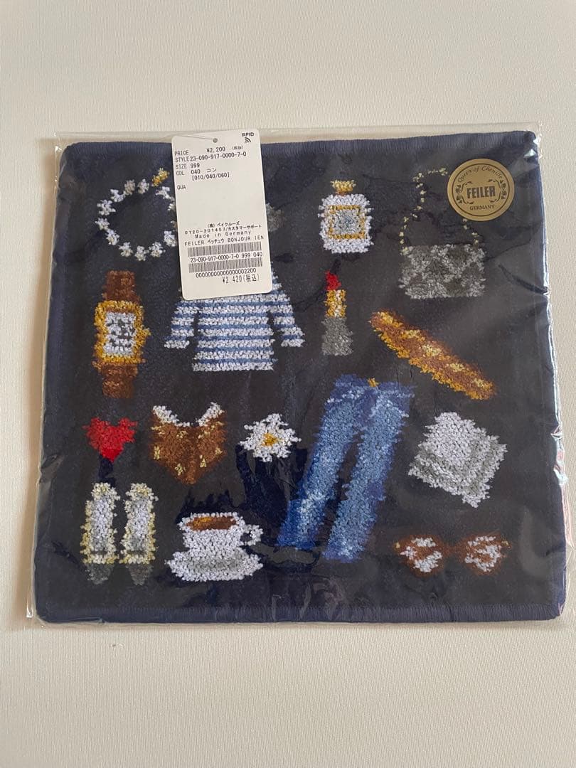 イエナ　フェイラー　ハンカチ　IENA別注　Bonjour IENA 新品