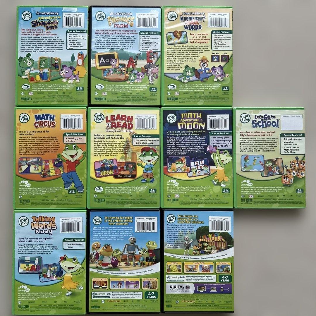 LeapFrog 英語DVD セット 10本
