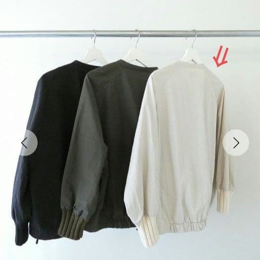 mao made　ローゲージリブバンドカラージャケット