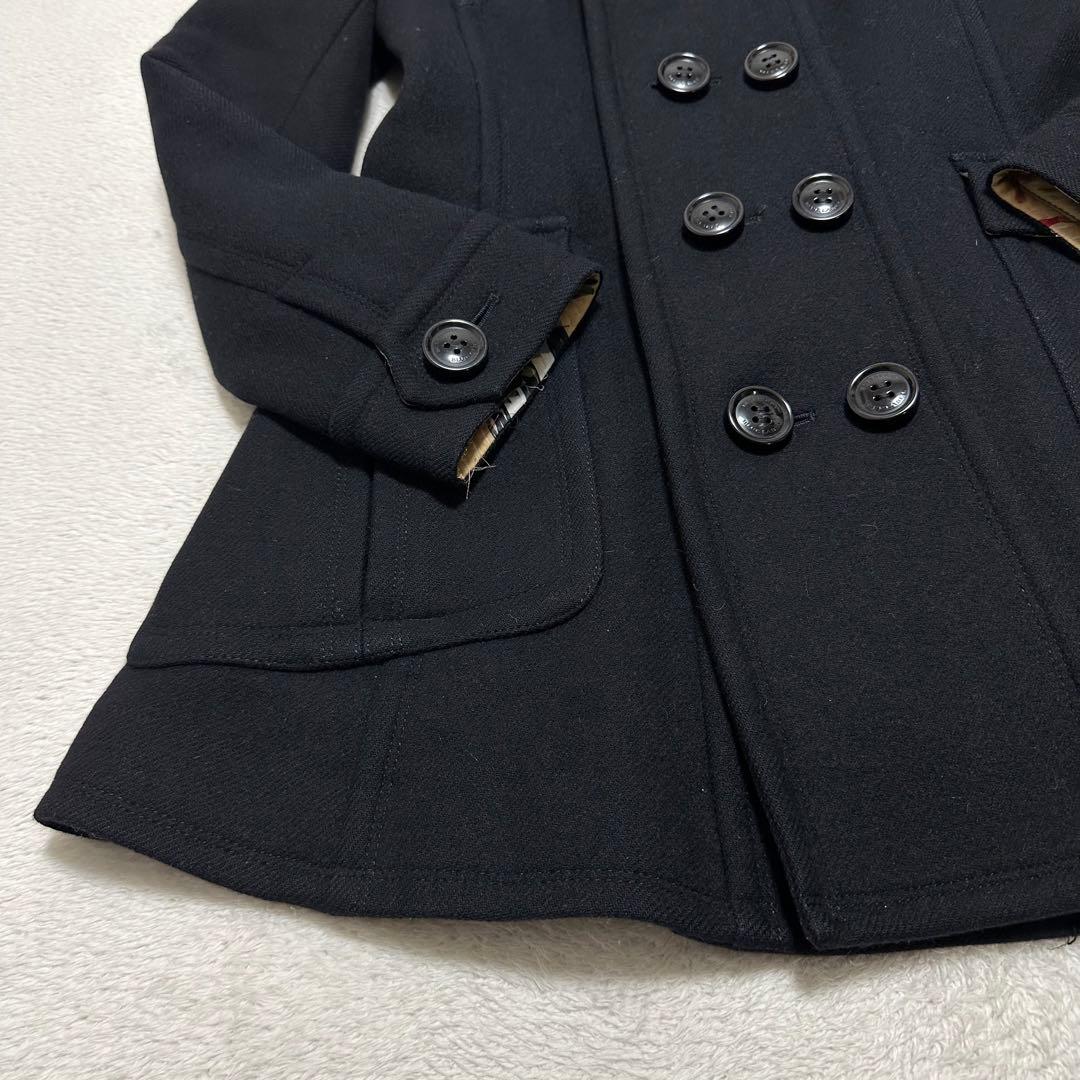 美品　BURBERRYBLUELABEL ウールコート　ノバチェック　アンゴラ混