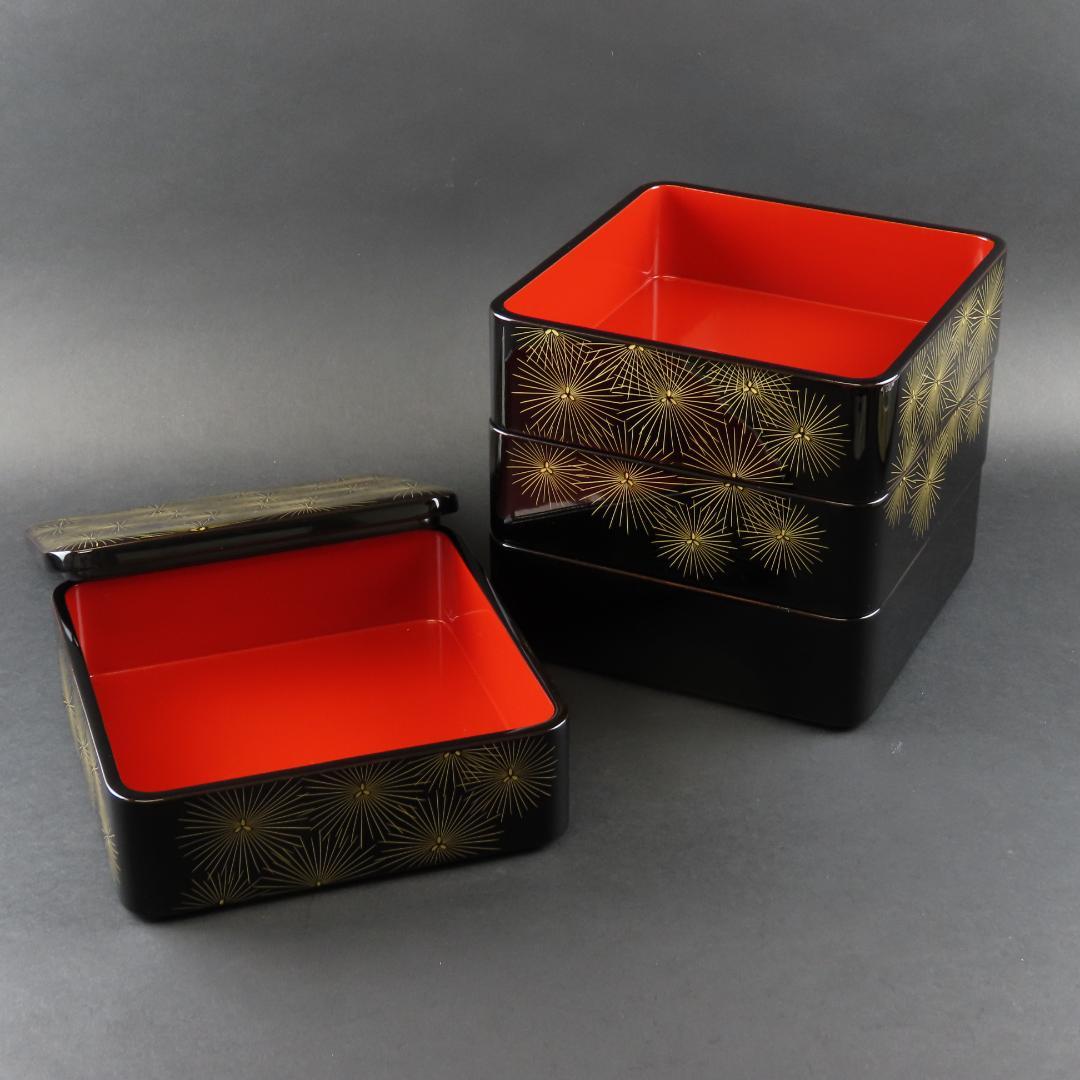 としゆき　282 美品良好 特級品 輪島塗 木製漆器硬塗 糸菊文様蒔