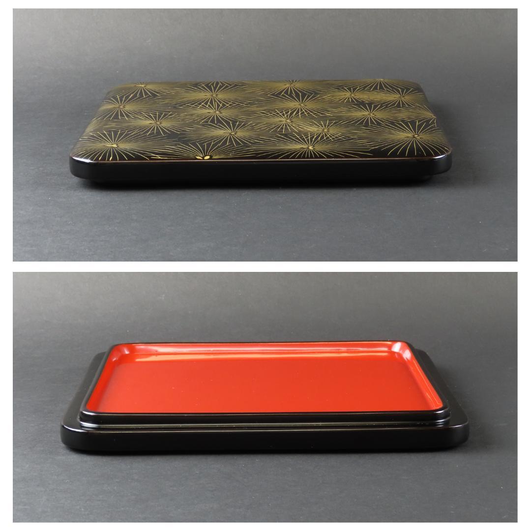 としゆき　282 美品良好 特級品 輪島塗 木製漆器硬塗 糸菊文様蒔