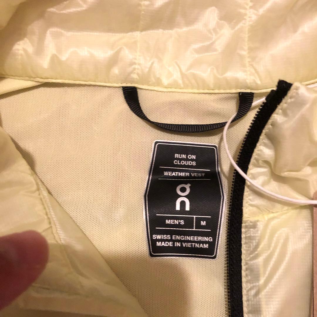 On(オンWeather Vest ウェザー ナイロンベスト イエロー M
