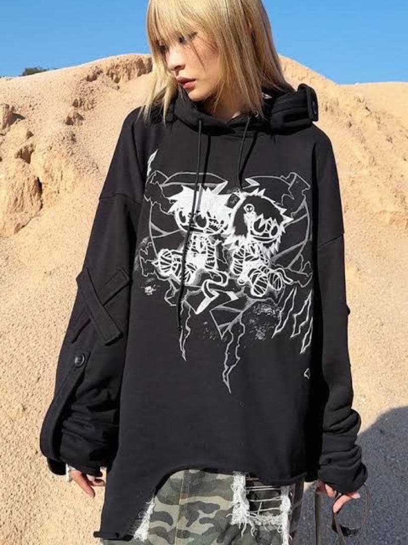 cfierce mummy couple printed hoodie パーカー