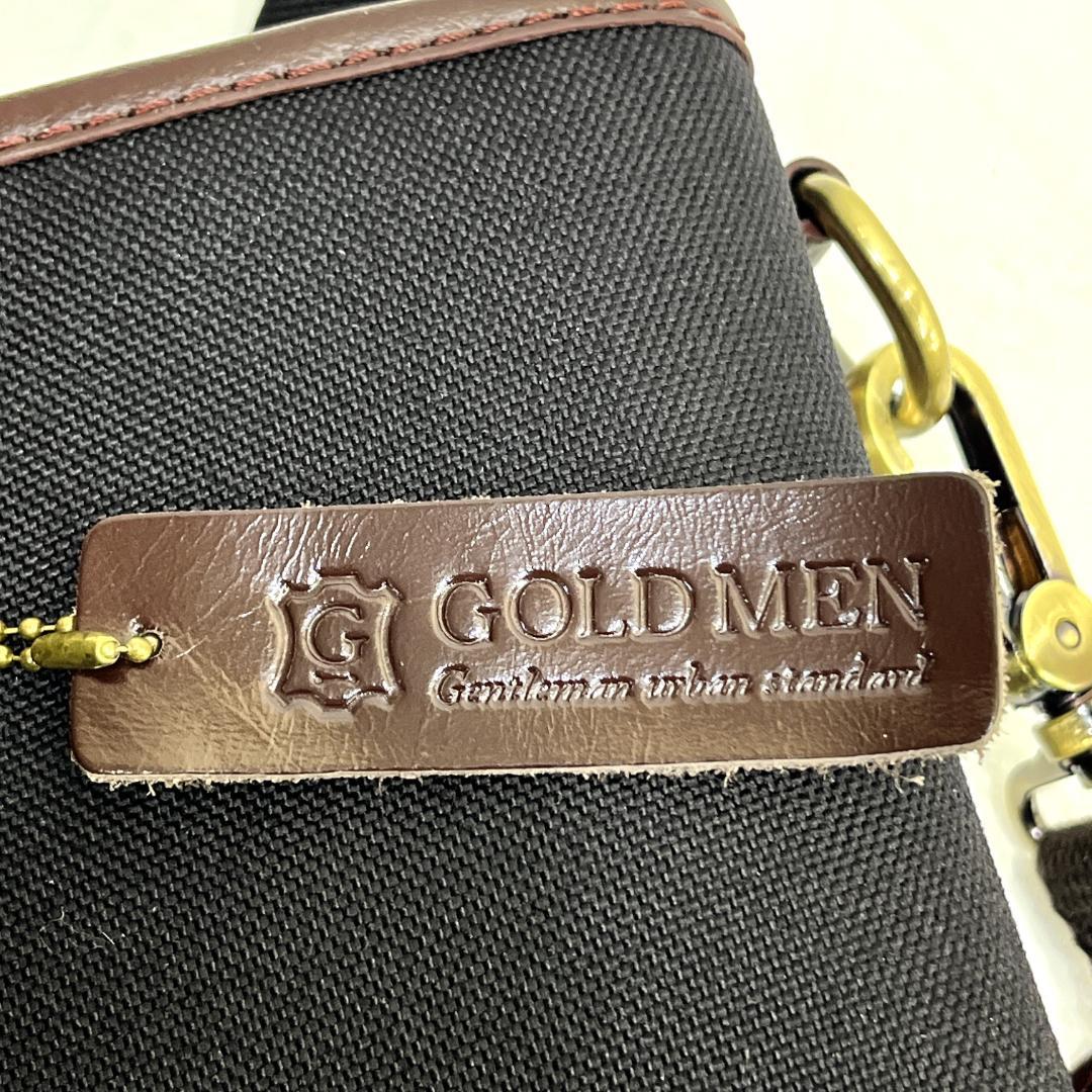 GOLDMEN　ゴールドメン　ビジネスバッグ　ブラック×ダークブラウン