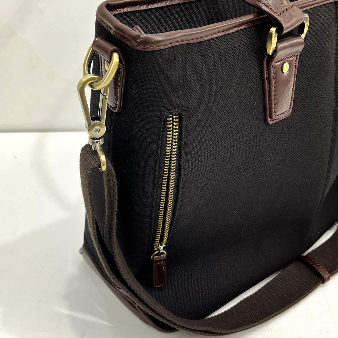 GOLDMEN　ゴールドメン　ビジネスバッグ　ブラック×ダークブラウン