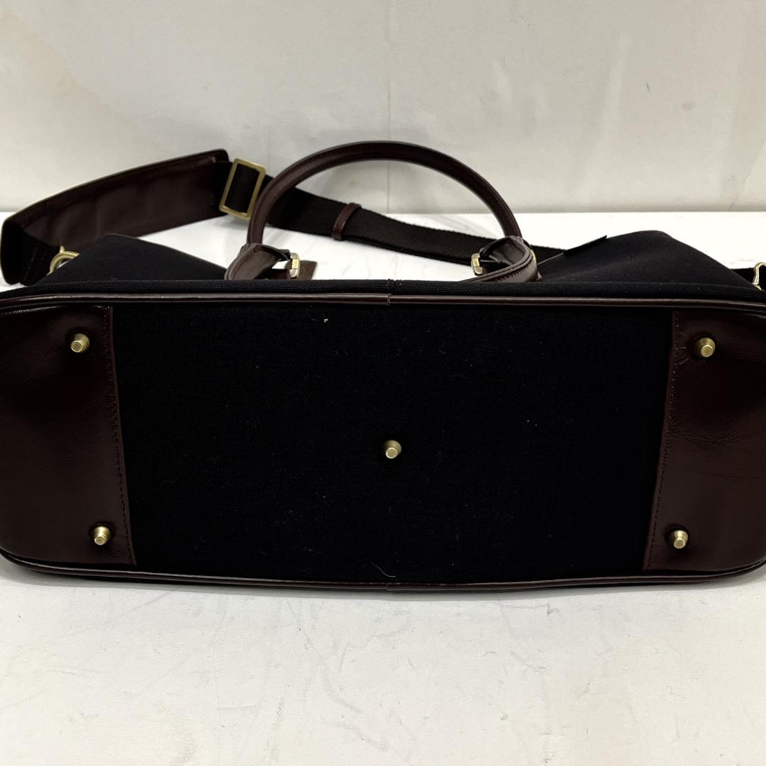 GOLDMEN　ゴールドメン　ビジネスバッグ　ブラック×ダークブラウン