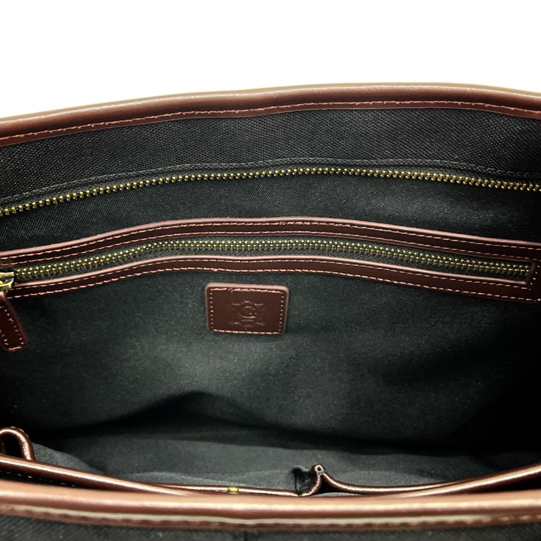 GOLDMEN　ゴールドメン　ビジネスバッグ　ブラック×ダークブラウン