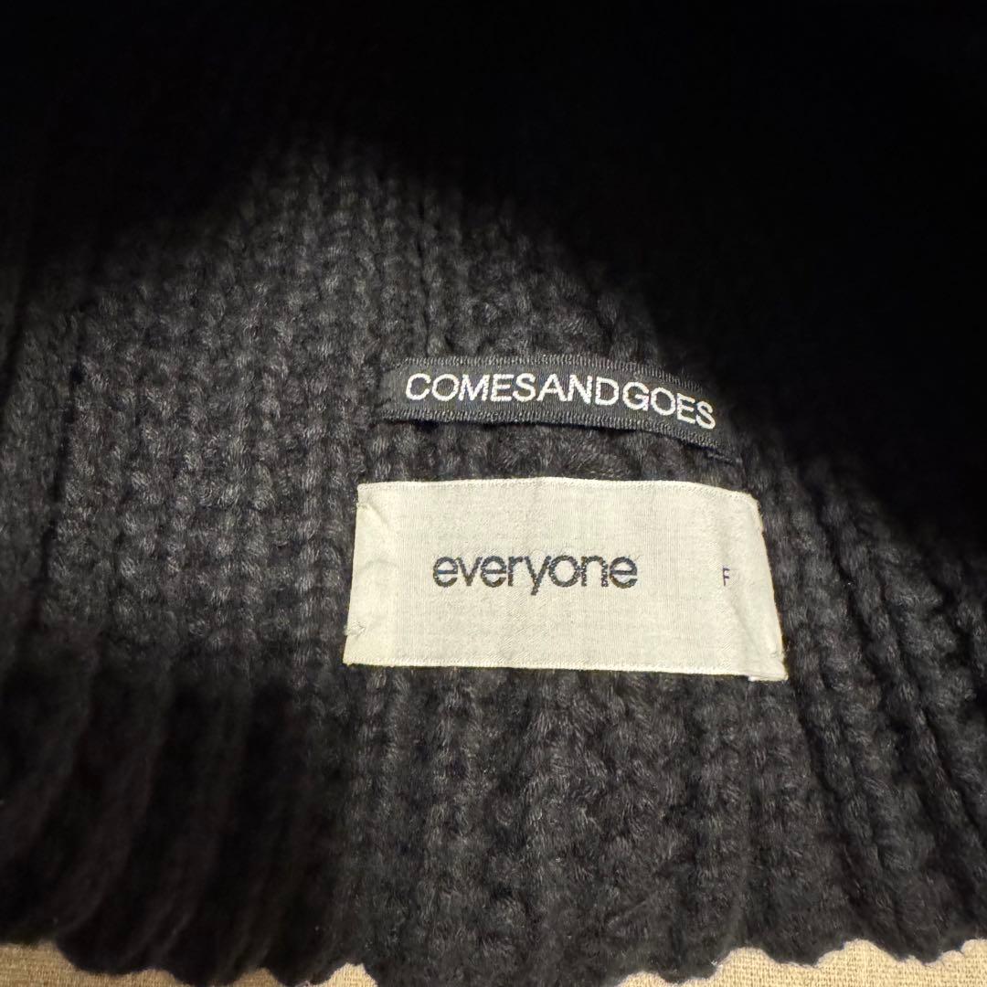 everyone COMESANDGOES ニットキャップ ブラック ennoy