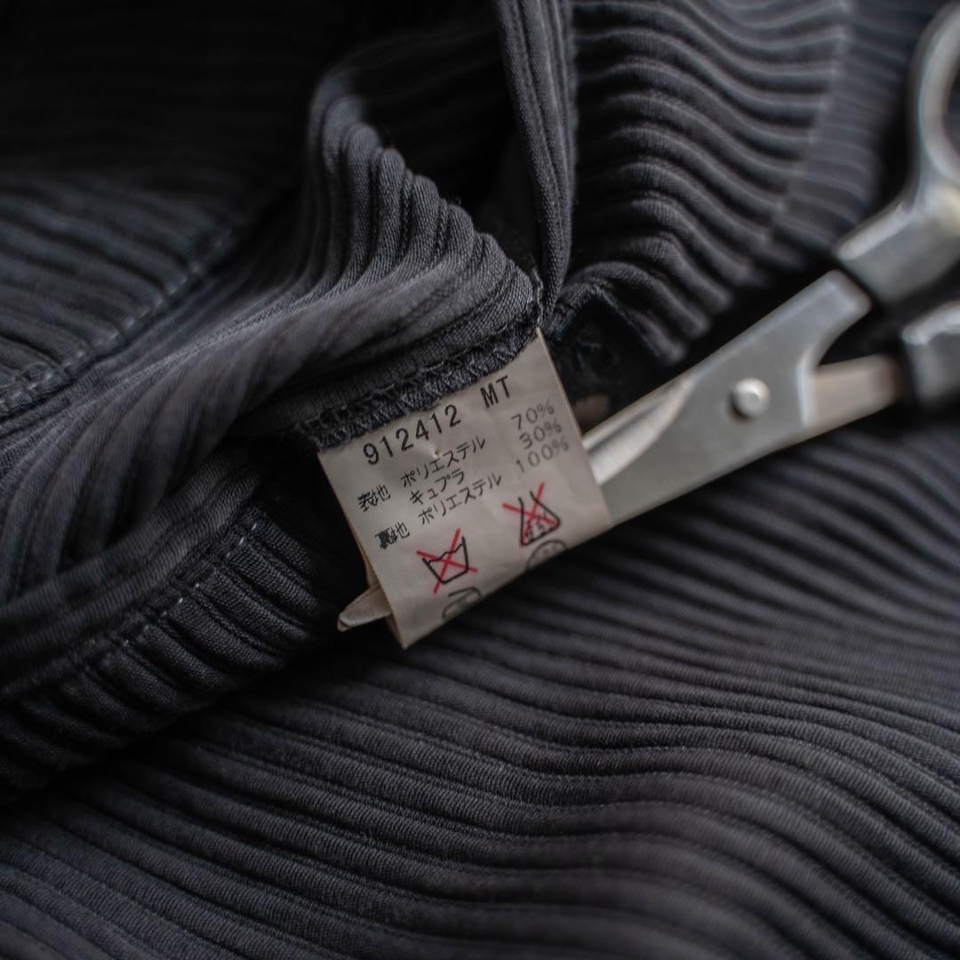 【希少タイプ】 00s old ブラック プリーツ ツータック ワイドスラックス