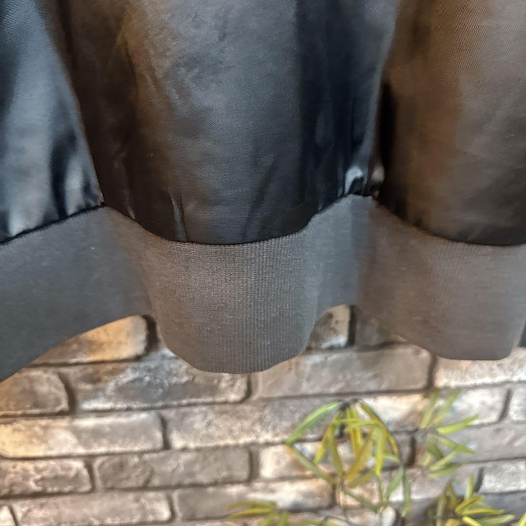 アディダス オリジナルス シュムーフォイル サテンボンバー 黒 L