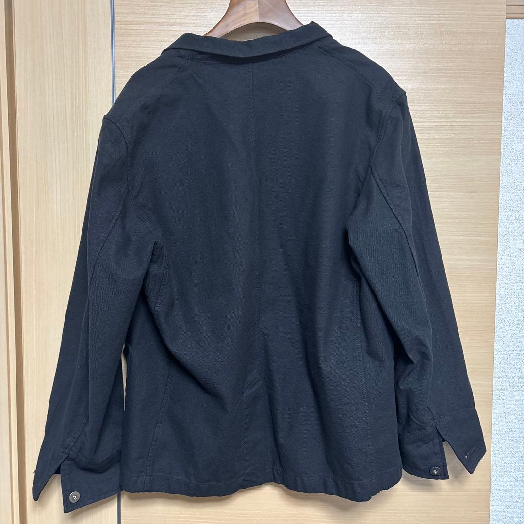 MUJI Labo 和紙混カルゼジャケット セットアップ 黒 L＆31サイズ
