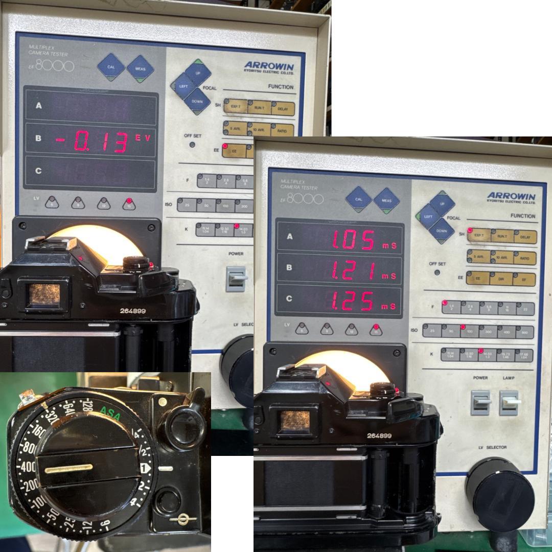 整備済 完動 Canon A-1 ボディ Black 露出計OK AE機能OK