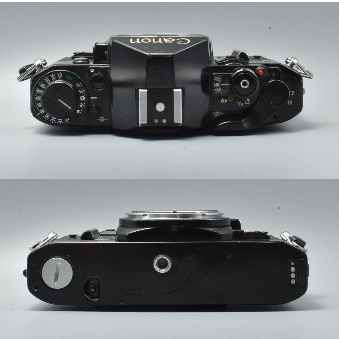 整備済 完動 Canon A-1 ボディ Black 露出計OK AE機能OK
