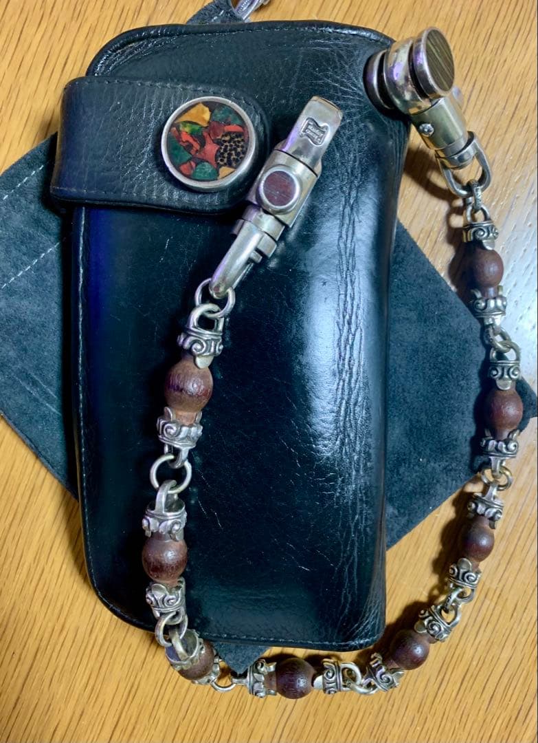 スタンリーゲス ウッド ボール 2クリップウォレットチェーン&ロングウォレット