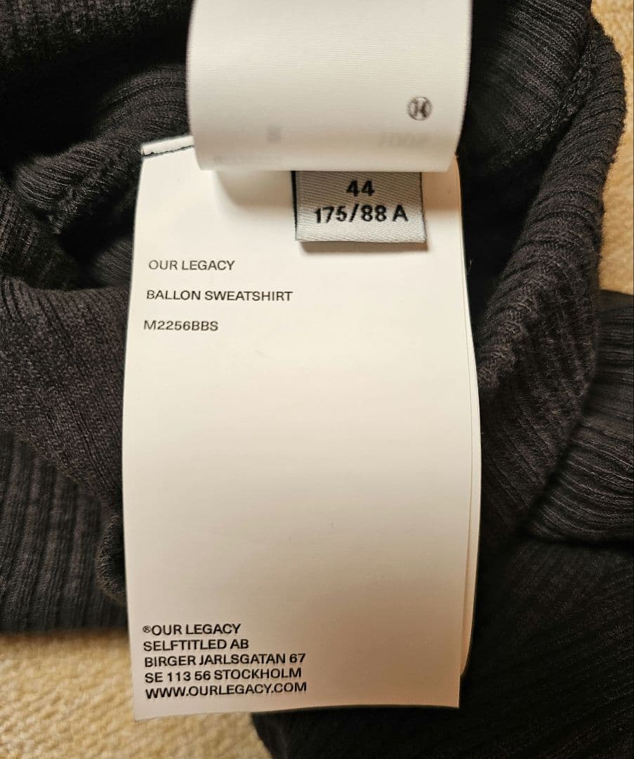 トップス Our Legacy BALLON SWEATSHIRT 44