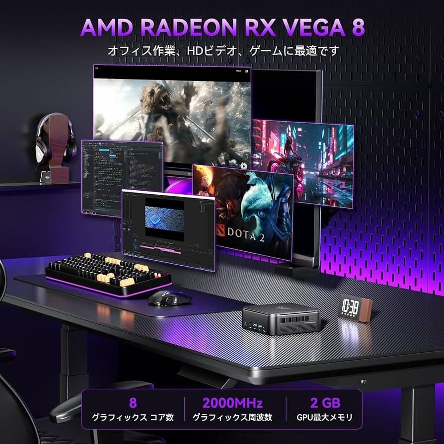 【新品未開封】NIPOGI Ryzen 7 7730U ミニPC　office付