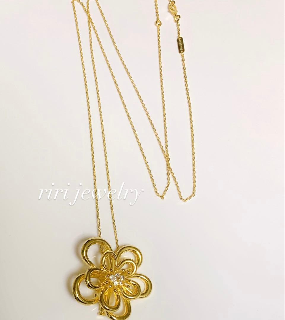 YG フラワーネックレス