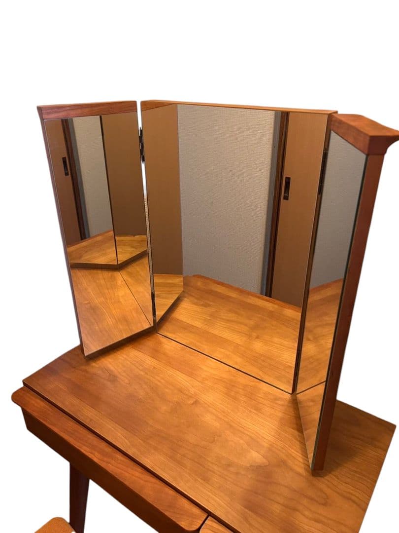 レグナテック ドレッサー ティペットⅡ ブラックチェリー 三面鏡