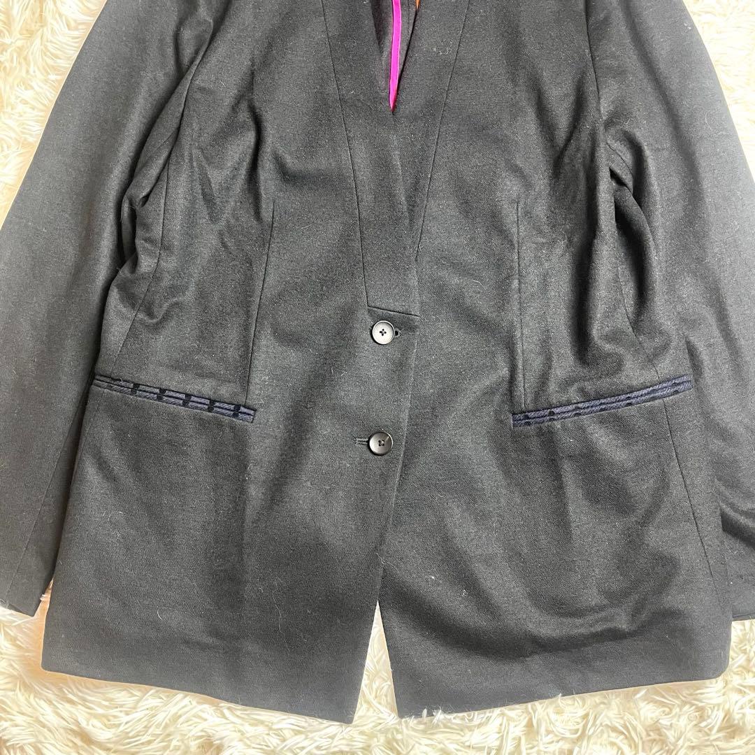 【新品】タグ付き ポールスミス ウール ノーカラー ジャケット サイズ46