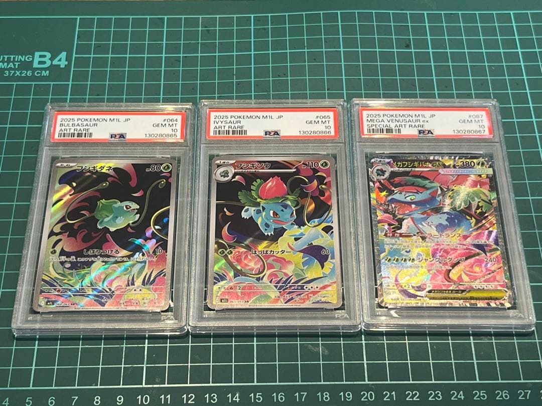 【PSA10 連番】フシギダネ　フシギソウ　メガフシギバナex 進化ライン