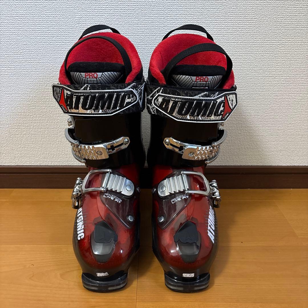 Atomic Live Fit Pro 26-26.5cm スキー靴 黒/赤