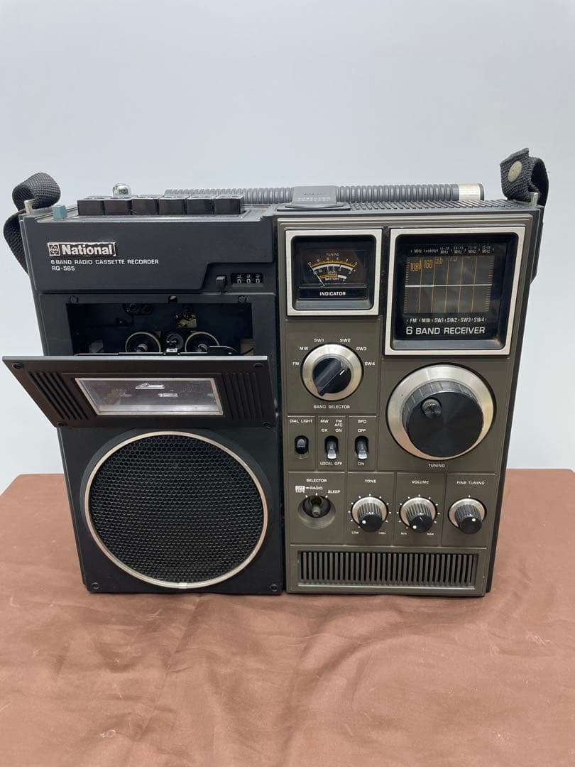 通電確認済み⭐︎希少⭐︎ ナショナル RQ-585 ラジオ ジャンク品