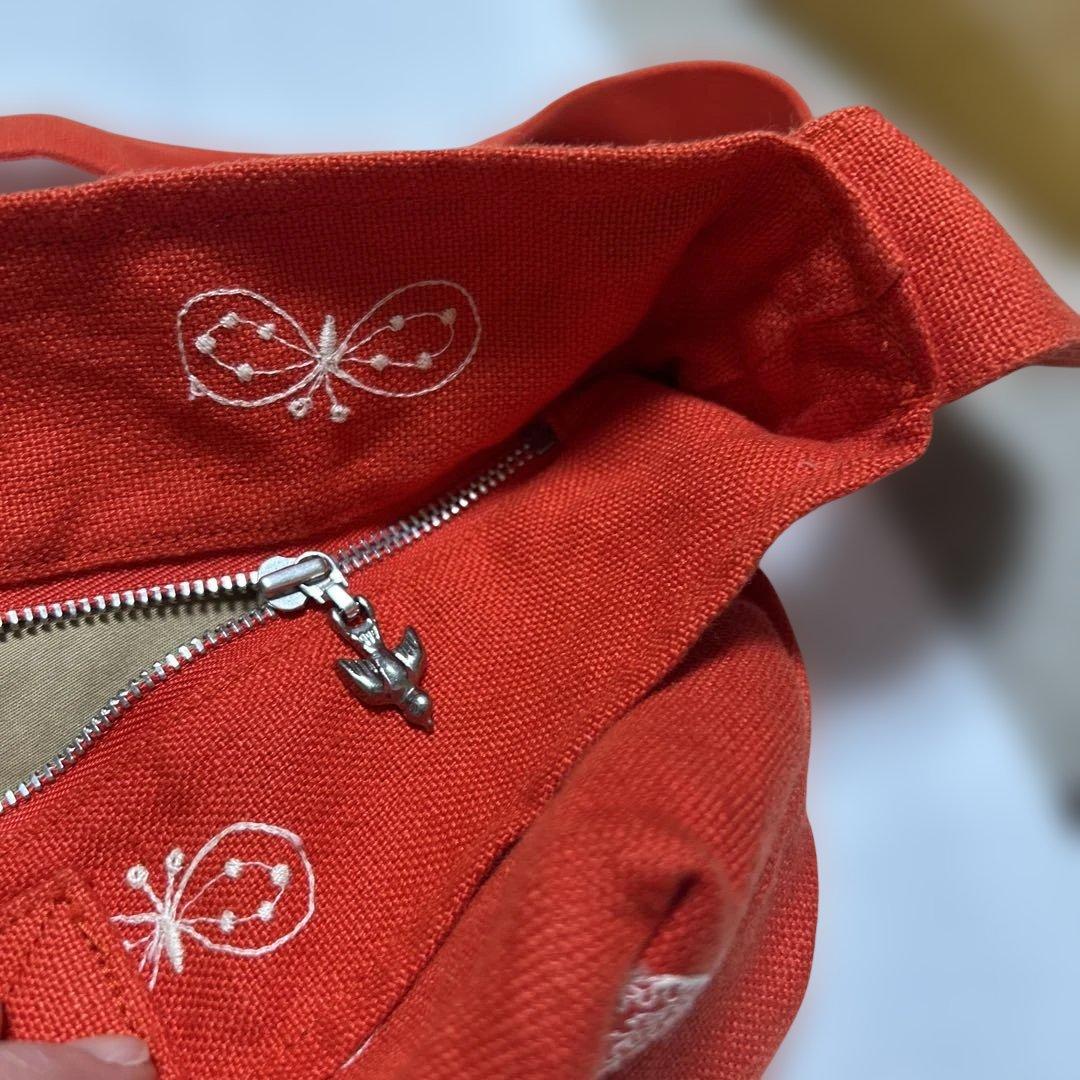 minä perhonen 蝶刺繍 ショルダーバッグ