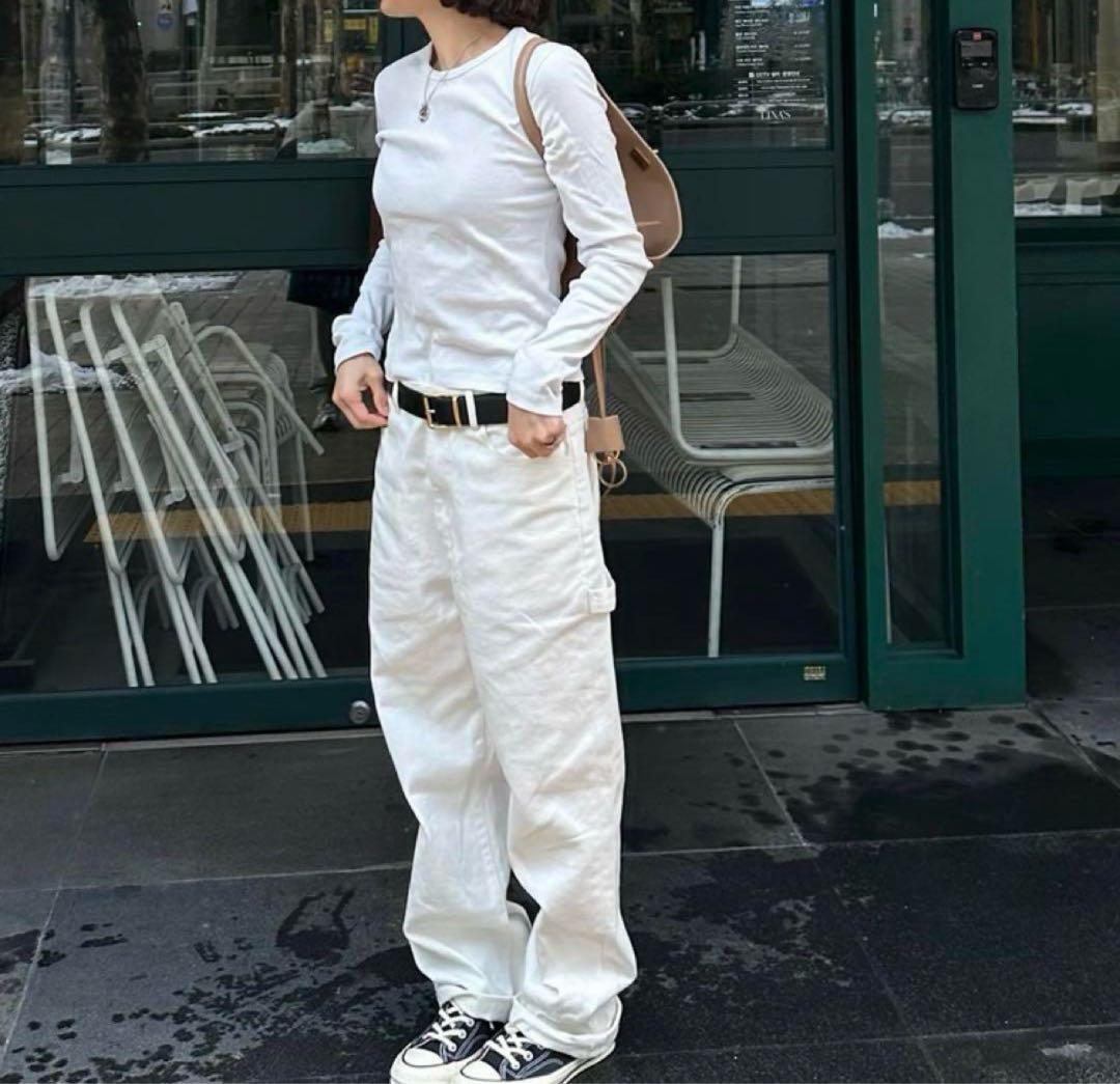 ok.soon×piccadilly コットンホワイトペインターパンツ 3