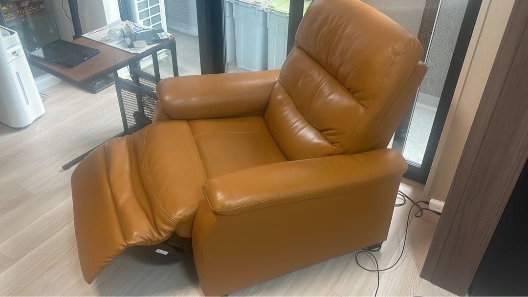 ニトリ　Nビリーバ　1人掛け電動ソファ　茶／ベージュ　値下げ