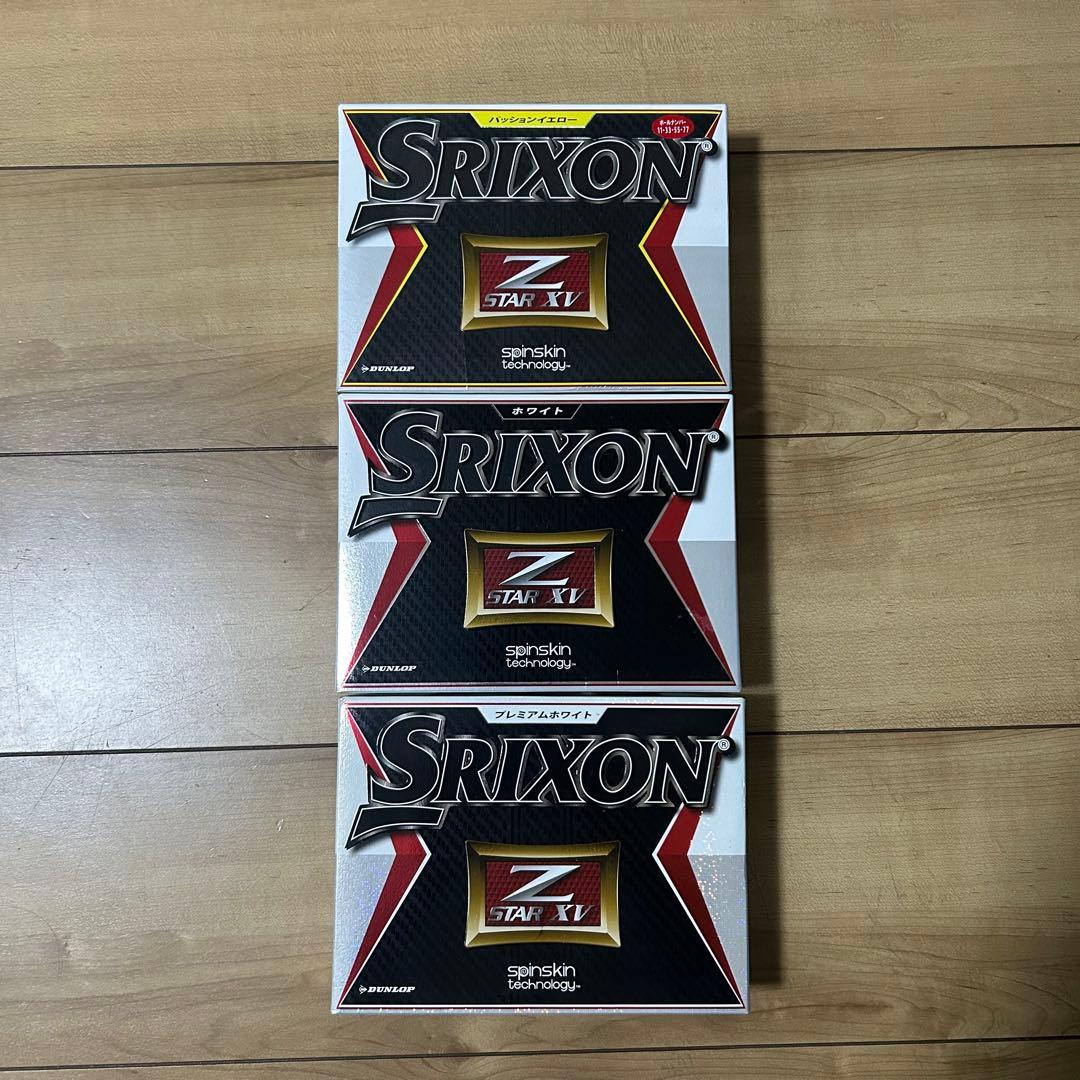 3ダースセット　Srixon Z STAR XV ゴルフボール スリクソン
